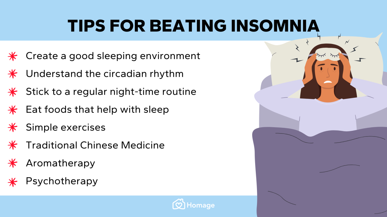 Insomnia remedies