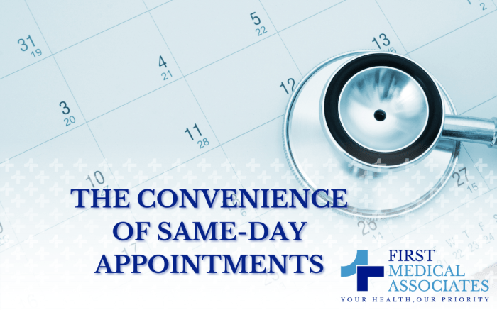 Same Day appointments Same Day appointments